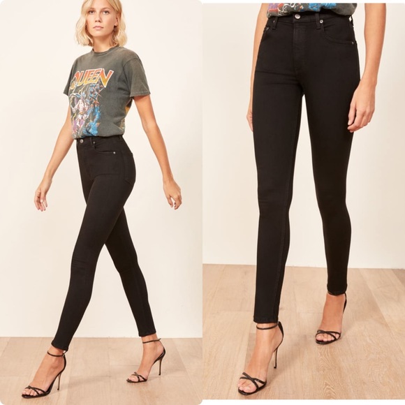 Reformation Denim - Reformation High & Skinny Jean - Black